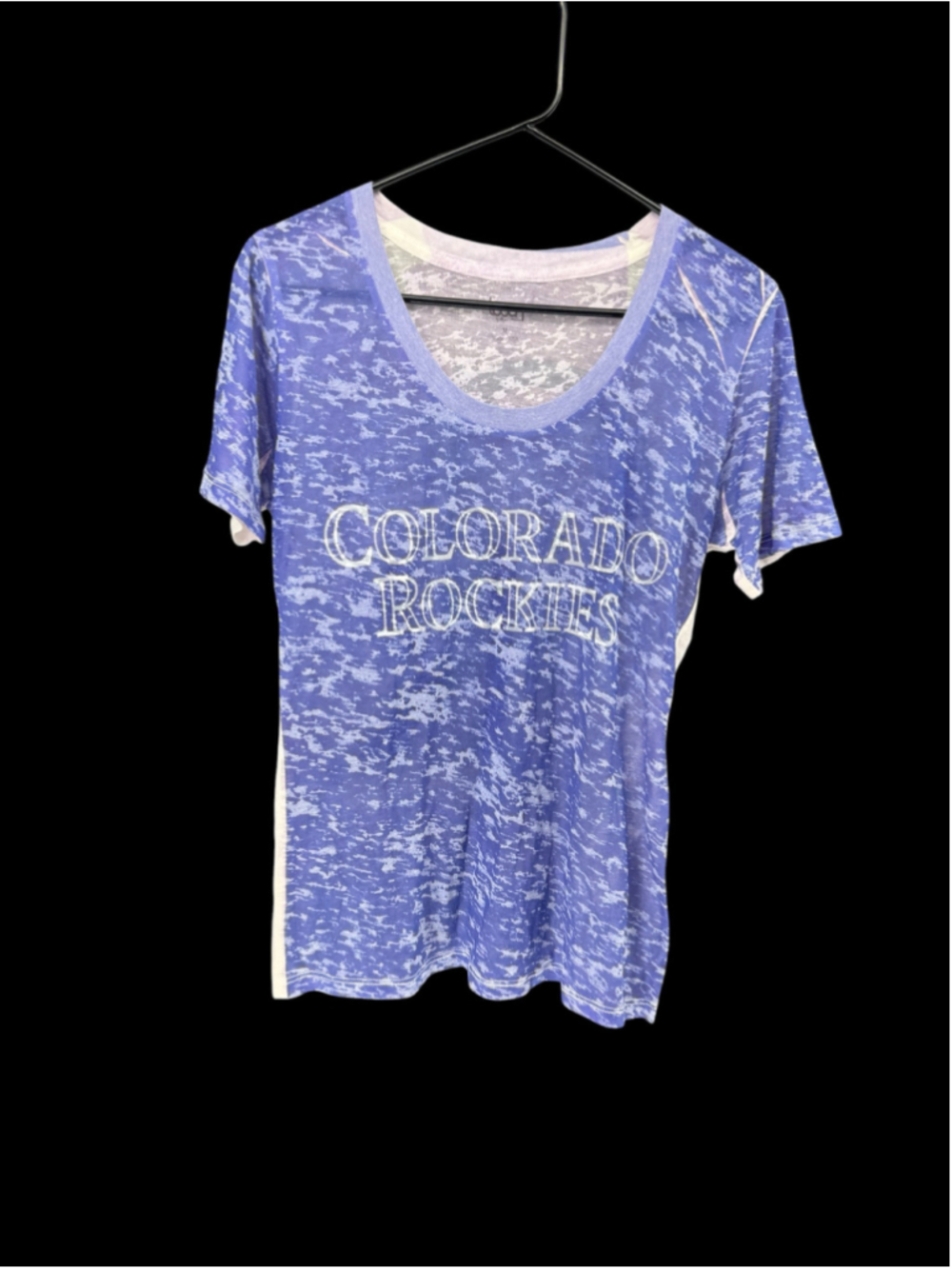 Women's Touch by Alyssa Milano Colorado Rockies Tee, Size M, Purple/White